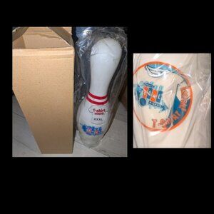 Vintage Y2K (New) The Simpsons Homer Bowling Pin W/T-Shirt Barney's Bowl A-Rama